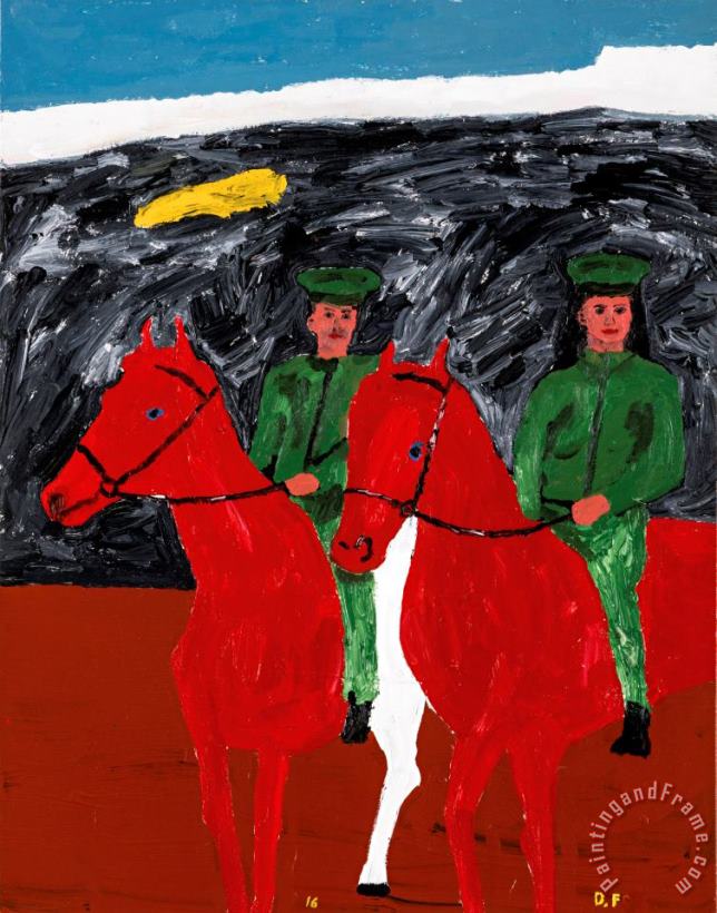 Danny Fox Two Riders Art Print