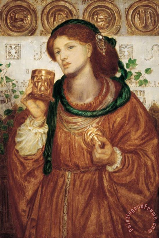 Dante Charles Gabriel Rossetti The loving cup Art Print