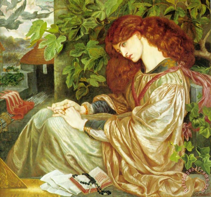 La Pia De' Tolomei painting - Dante Gabriel Rossetti La Pia De' Tolomei Art Print