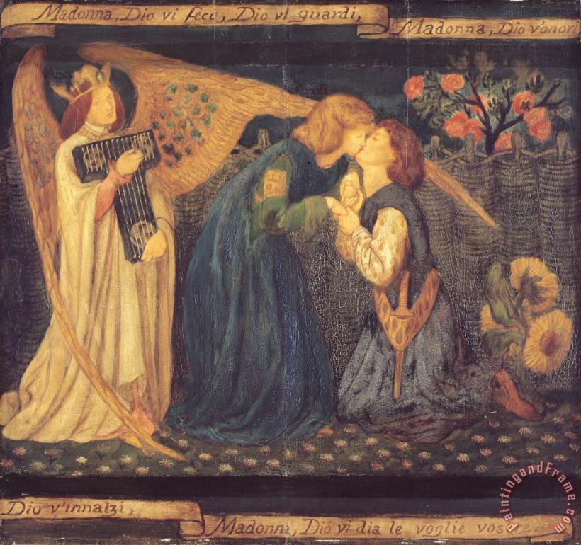 Dante Gabriel Rossetti Love's Greeting Art Painting