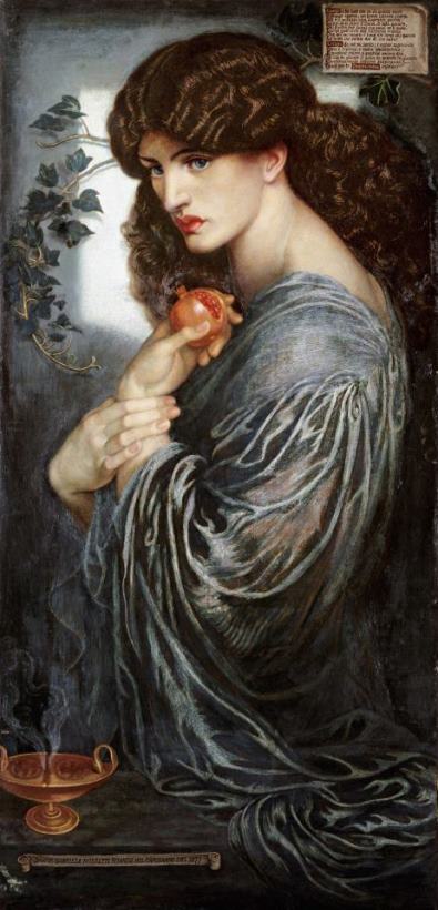 Dante Gabriel Rossetti Proserpine, 1874 Art Painting