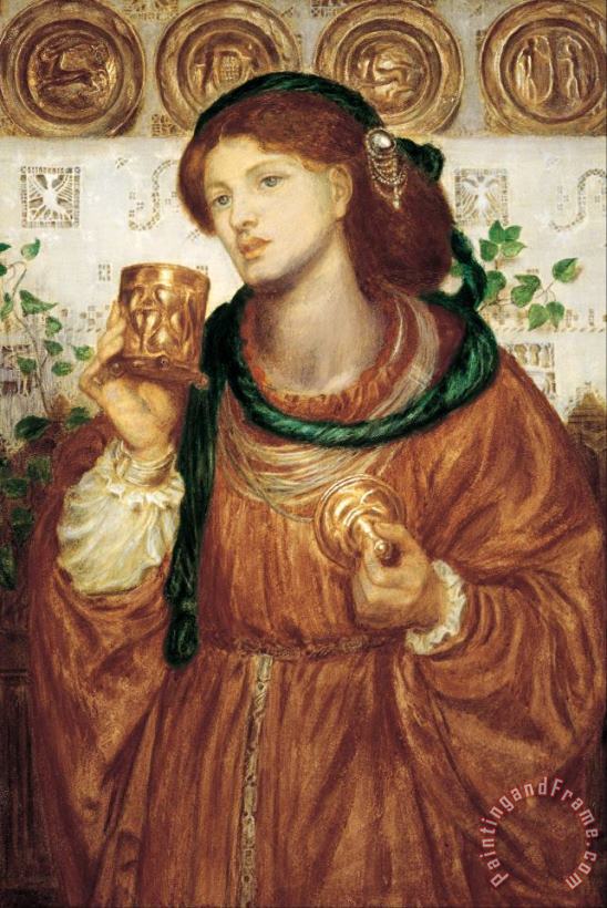 The Loving Cup painting - Dante Gabriel Rossetti The Loving Cup Art Print