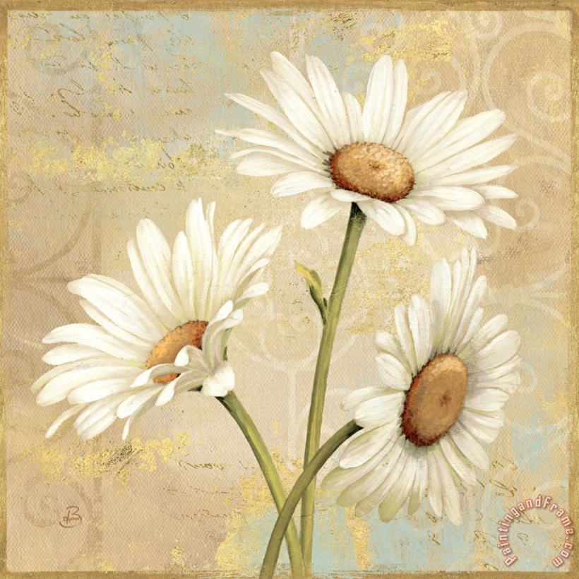 Beautiful Daisies II painting - Daphne Brissonnet Beautiful Daisies II Art Print