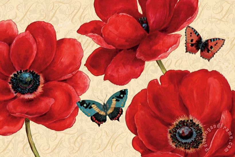 Daphne Brissonnet Petals And Wings on Beige I Art Print