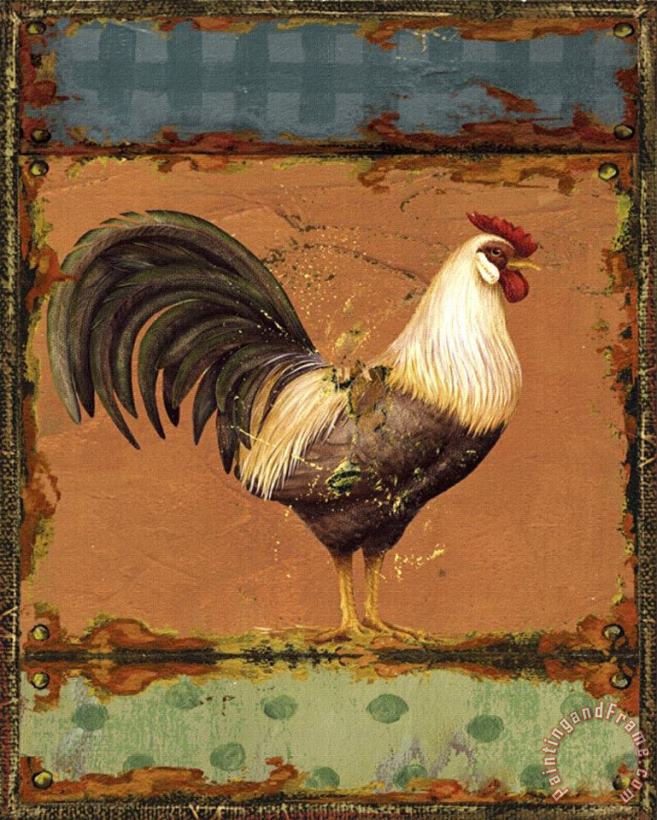 Rooster Portraits II painting - Daphne Brissonnet Rooster Portraits II Art Print