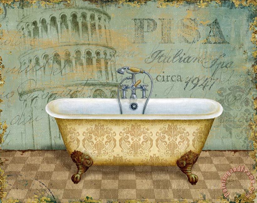Daphne Brissonnet Voyage Romantique Bath II Art Print