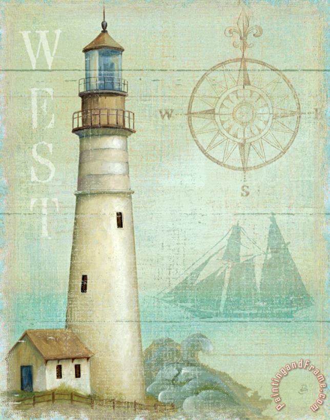 West Coastal Light I painting - Daphne Brissonnet West Coastal Light I Art Print