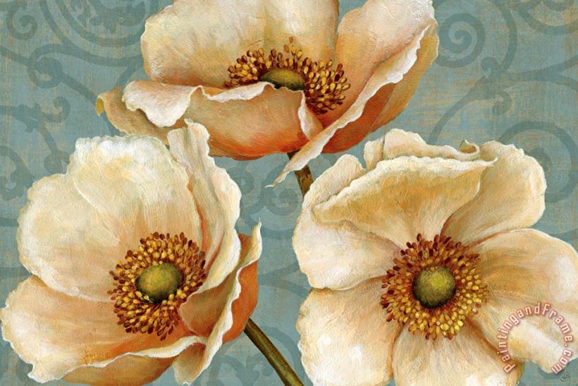 Windflower painting - Daphne Brissonnet Windflower Art Print