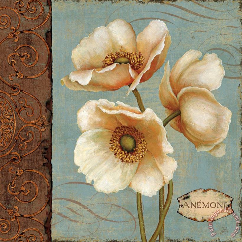 Windflower I painting - Daphne Brissonnet Windflower I Art Print