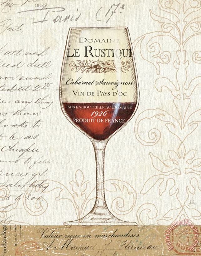 Daphne Brissonnet Wine by The Glass I Art Print