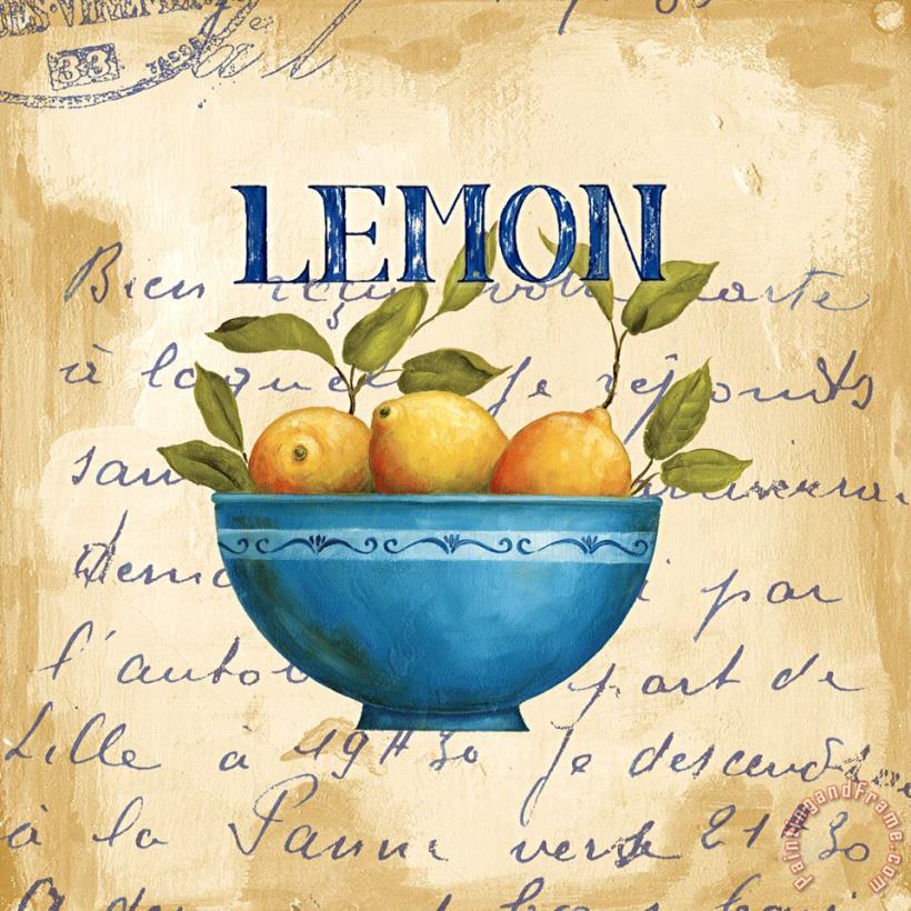 Daphne Brissonnet Zest of Lemons Art Painting