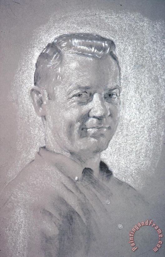 David Hardy Portrait of Gene Larue Art Painting