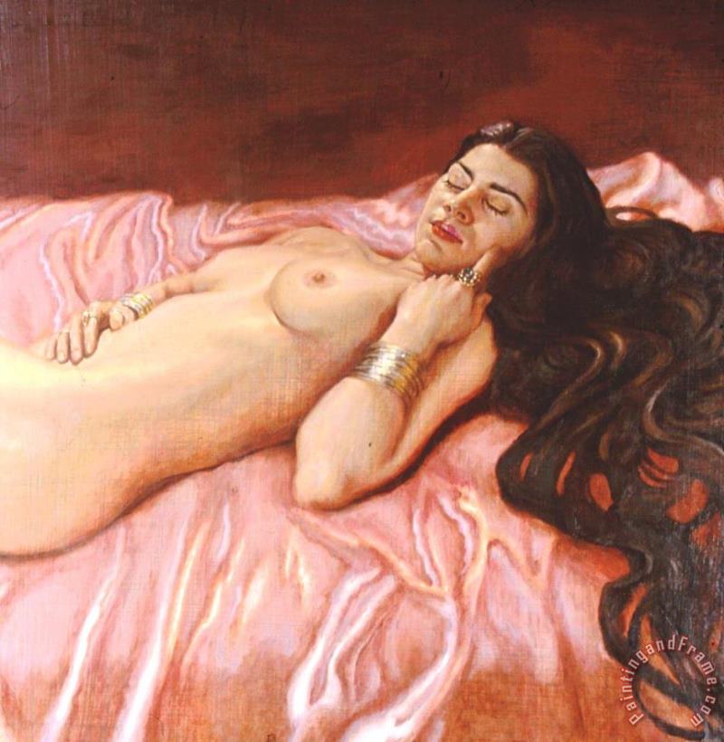 David Hardy Shabnon Sleeping Art Painting