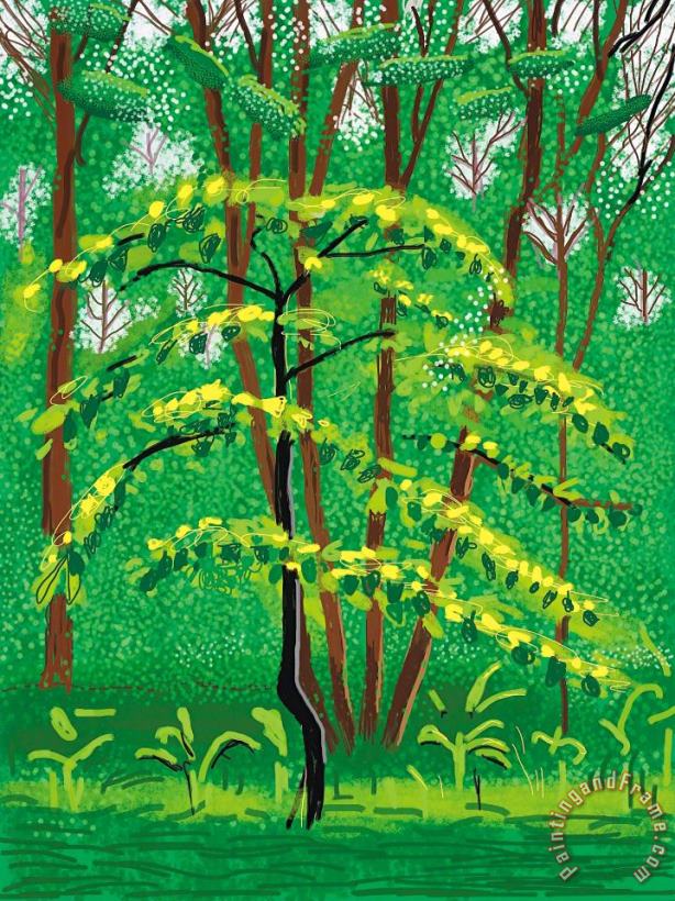 19 May, From The Arrival of Spring in Woldgate, East Yorkshire in 2011 (twenty Eleven), 2011 painting - David Hockney 19 May, From The Arrival of Spring in Woldgate, East Yorkshire in 2011 (twenty Eleven), 2011 Art Print