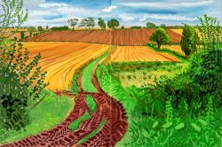 David Hockney Between Kilham And Langtoft, 2006