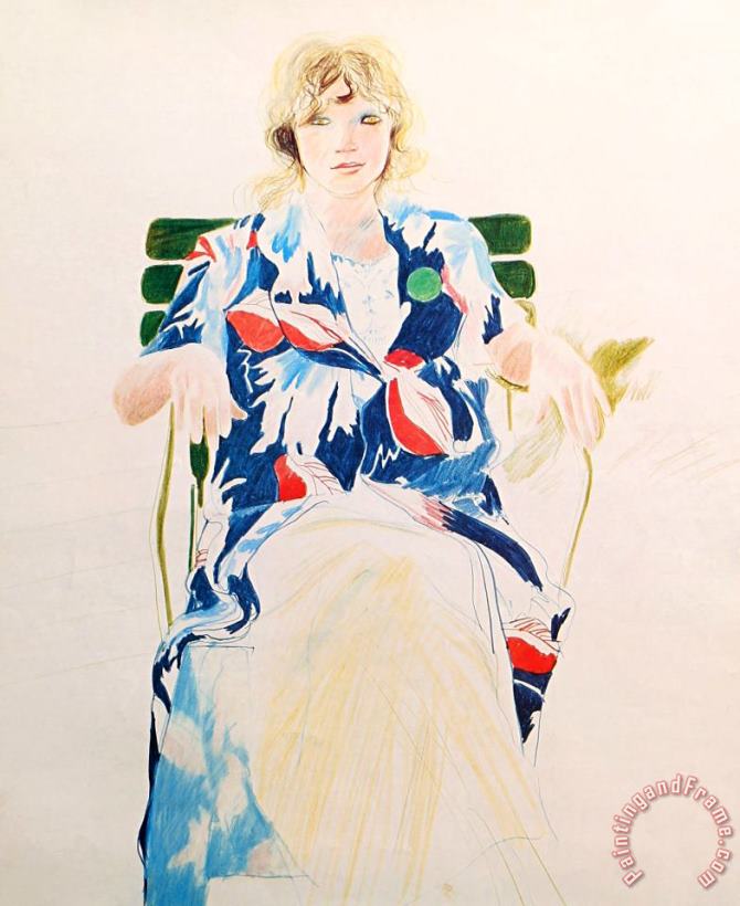 Celia, Carennac, 1971 painting - David Hockney Celia, Carennac, 1971 Art Print