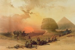 David Roberts The Sphinx at Giza