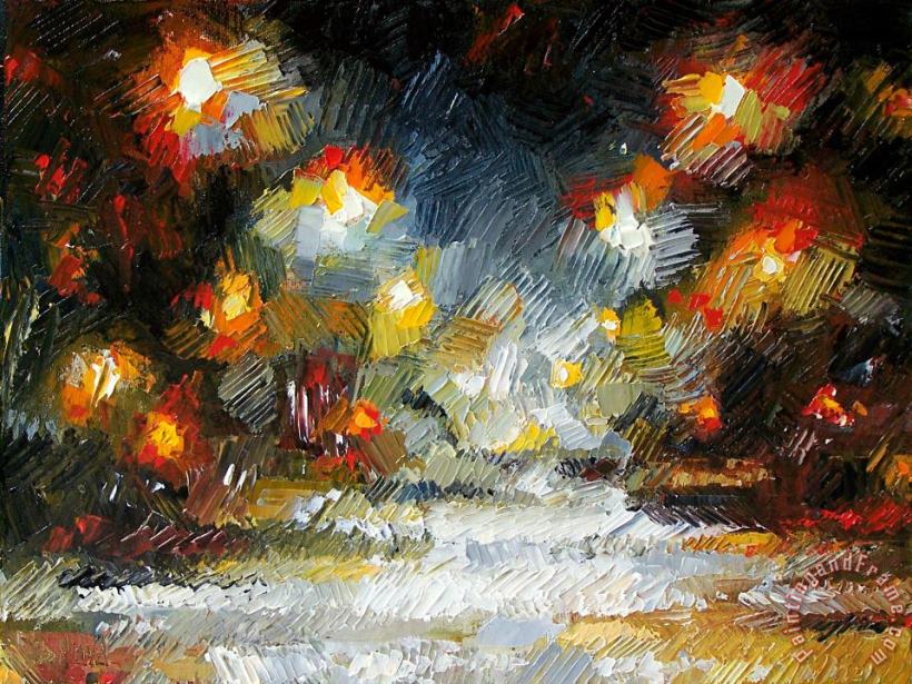 Midnight storm painting - Debra Hurd Midnight storm Art Print