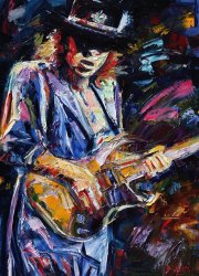 Debra Hurd - Stevie Ray Vaughan painting