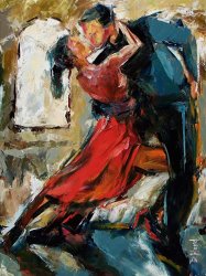 Debra Hurd - Tango By The Window painting