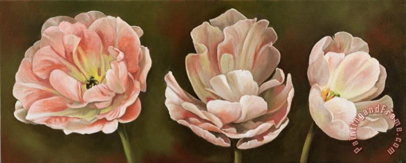 Blooming 1 painting - Debra Lake Blooming 1 Art Print
