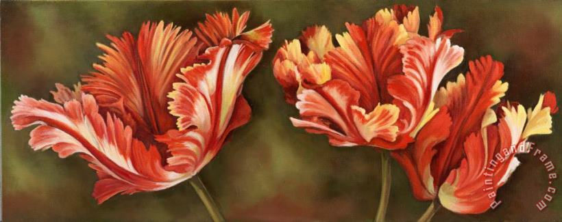 Blooming 2 painting - Debra Lake Blooming 2 Art Print