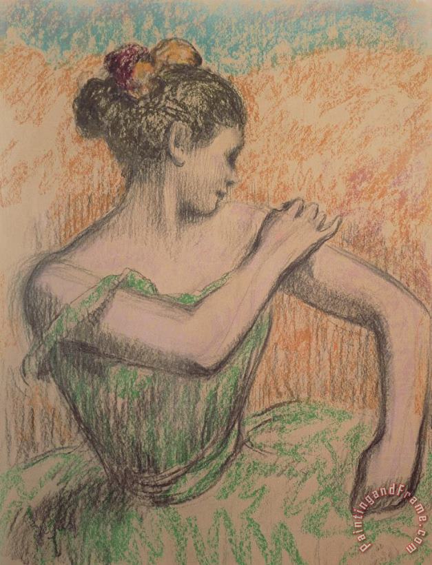 Dancer painting - Degas Dancer Art Print