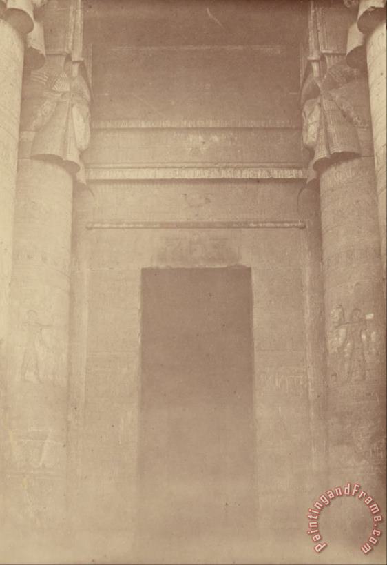 (the Inner Entrance of The Temple of Denderah) painting - Despoineta (the Inner Entrance of The Temple of Denderah) Art Print