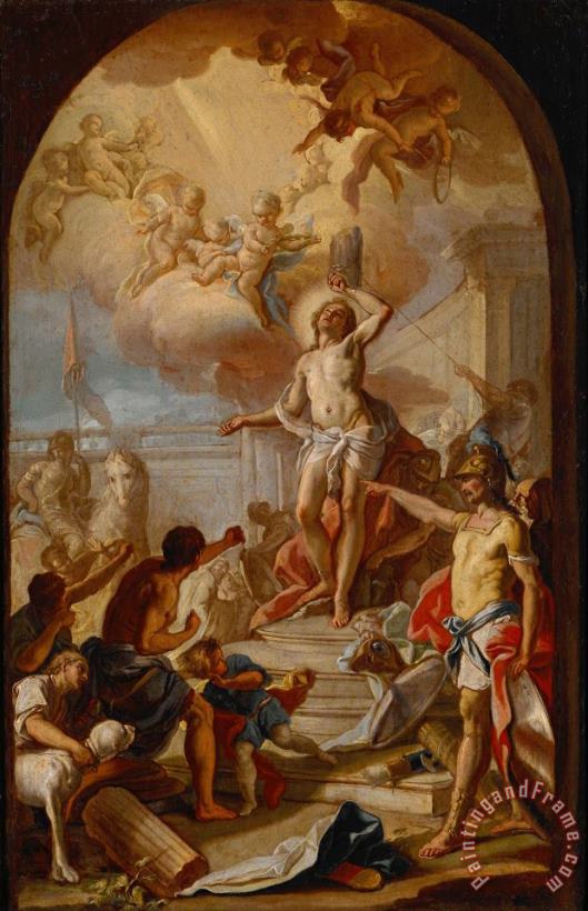 The Martyrdom of St. Sebastian painting - Diana, Giacinto The Martyrdom of St. Sebastian Art Print