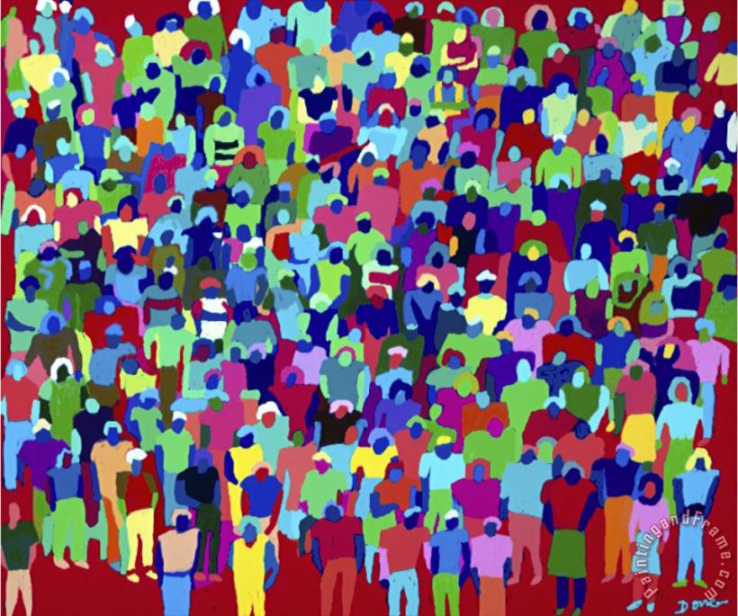 Diana Ong Another Crowd painting - Another Crowd print for sale