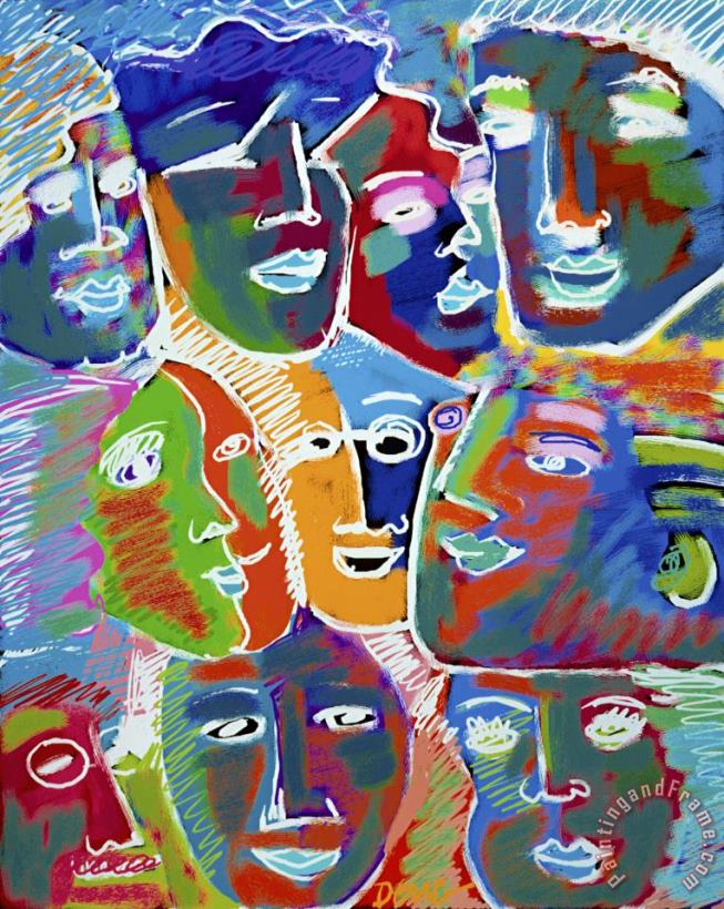 Diana Ong Blue Rhapsody Art Painting