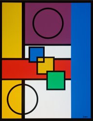 Diana Ong Composition with Circle And Square