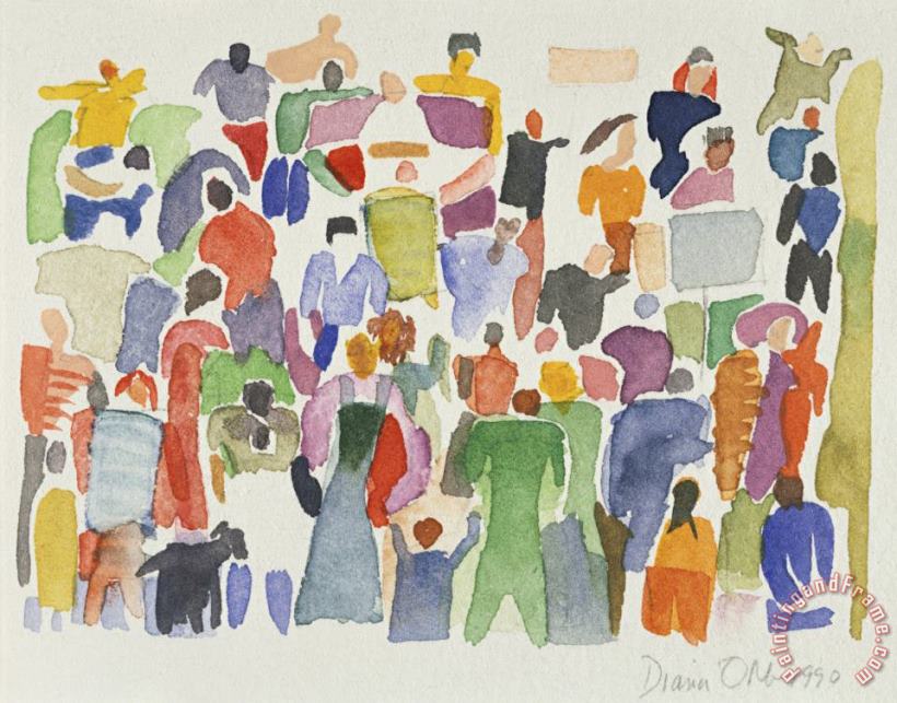 Diana Ong Crowd No 16 Art Painting