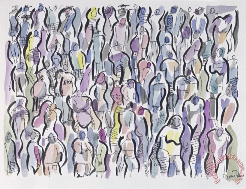 Diana Ong Crowd No 18 Art Painting
