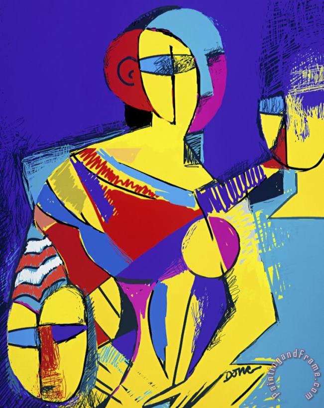 Homage to Picasso painting - Diana Ong Homage to Picasso Art Print
