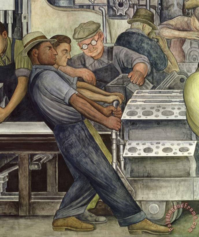 Diego Rivera Detroit Industry North Wall Art Painting