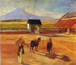 Diego Rivera La Era The Threshing Floor 1904 Oil on Canvas 1904