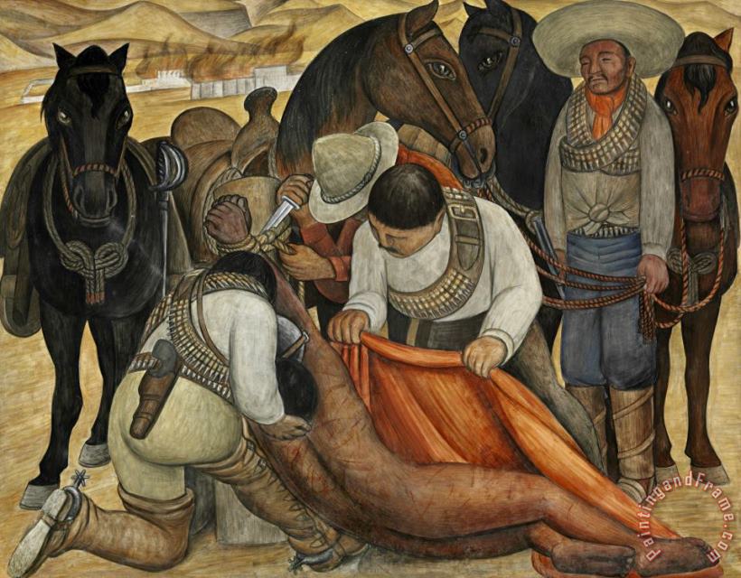 Diego Rivera Liberation of The Peon, 1931 Art Painting