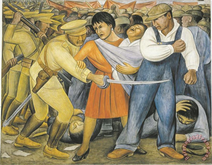 Diego Rivera The Uprising Art Print