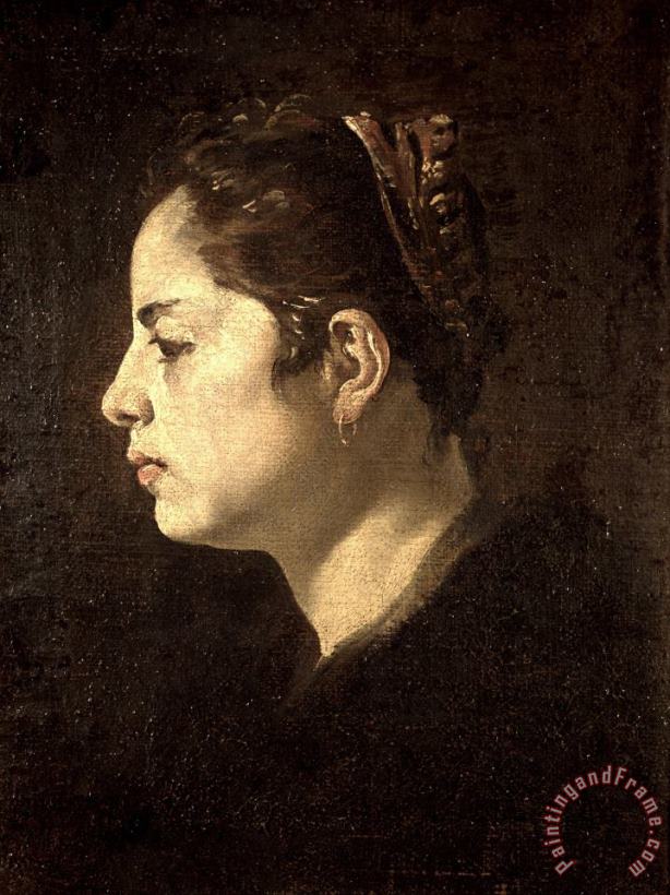 Diego Velazquez Head of a Girl Art Painting