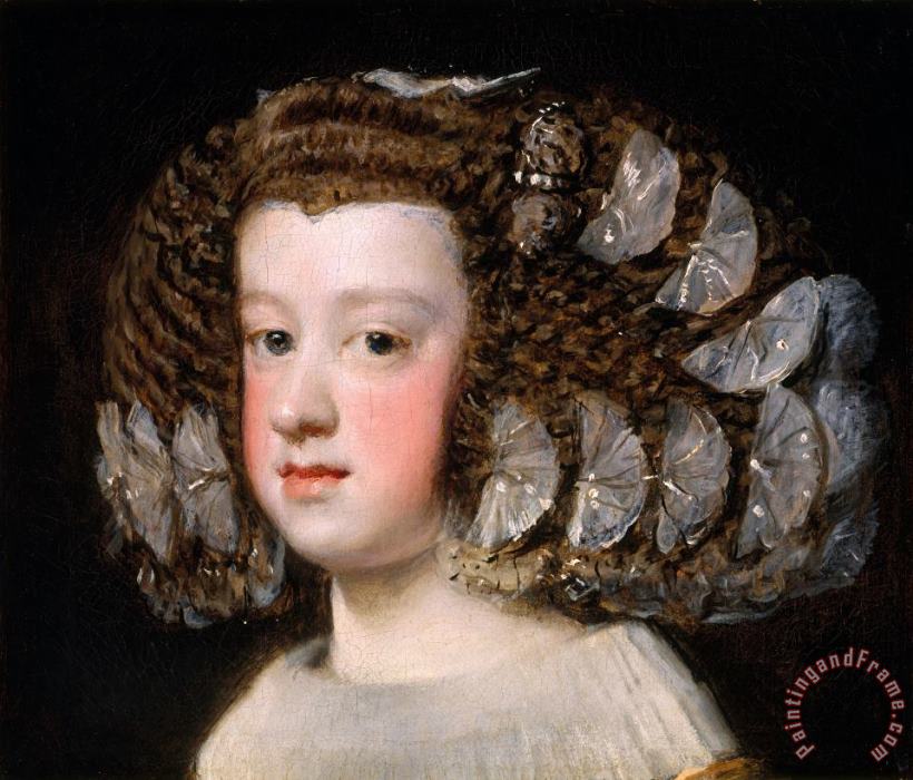 Diego Velazquez Maria Teresa, Infanta of Spain Art Painting