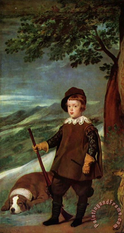 Prince Balthasar Carlos Dressed As a Hunter 1636 painting - Diego Velazquez Prince Balthasar Carlos Dressed As a Hunter 1636 Art Print