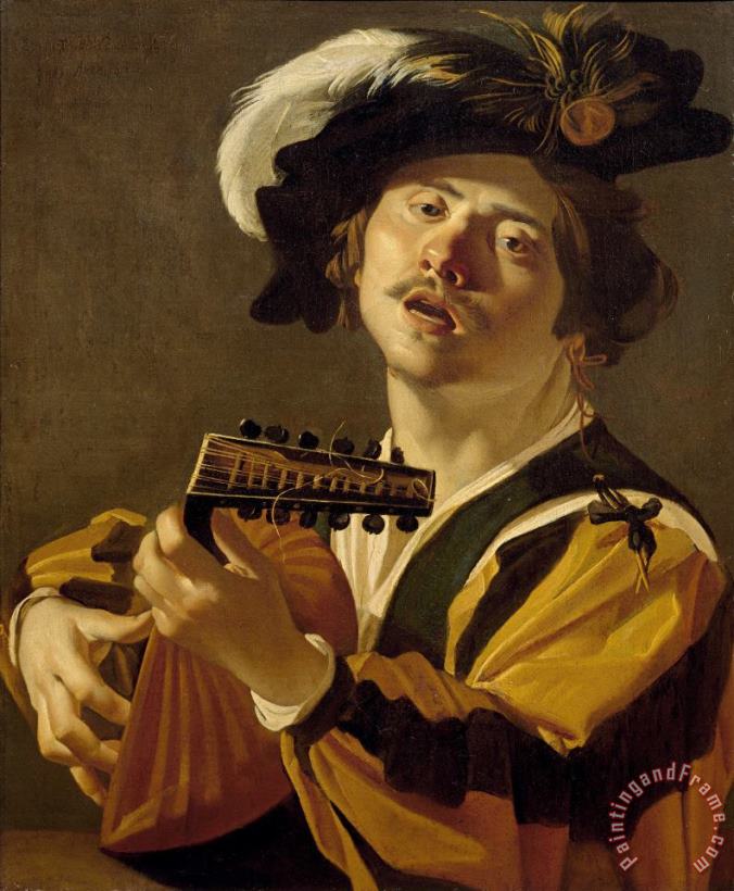 Dirck van Baburen The Lute Player Art Painting