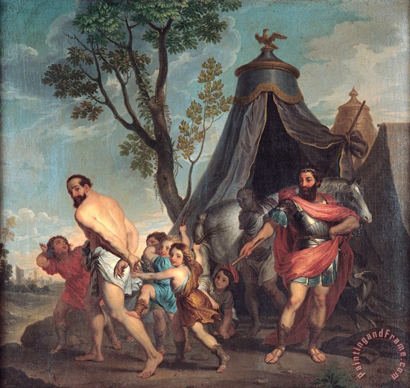 Domenico Corvi Camillus And The Schoolmaster of Falerii Art Painting