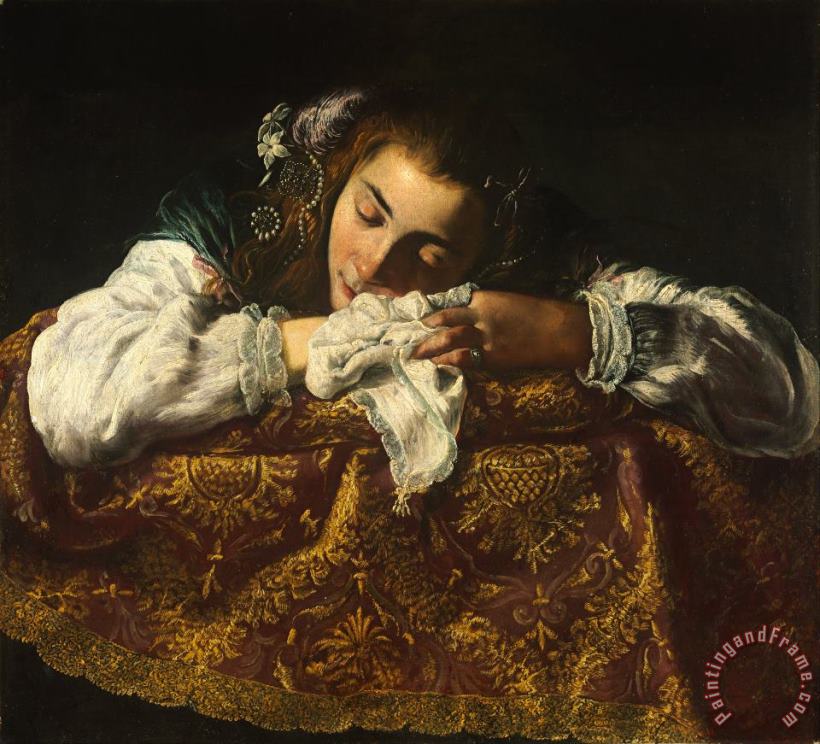 Domenico Fetti Sleeping Girl Art Print