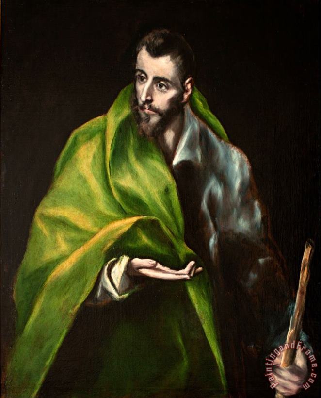 St. James The Greater painting - Domenikos Theotokopoulos, El Greco St. James The Greater Art Print