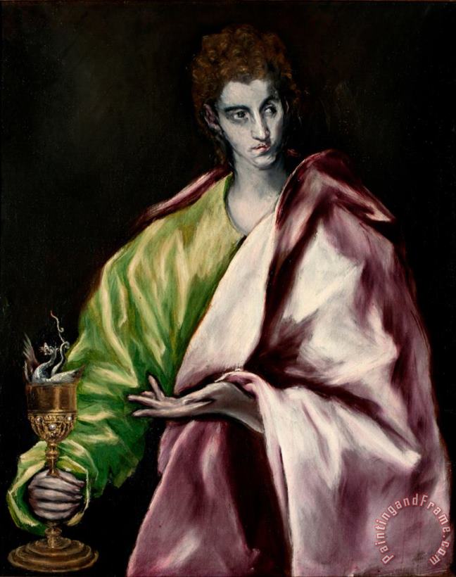 St. John painting - Domenikos Theotokopoulos, El Greco St. John Art Print