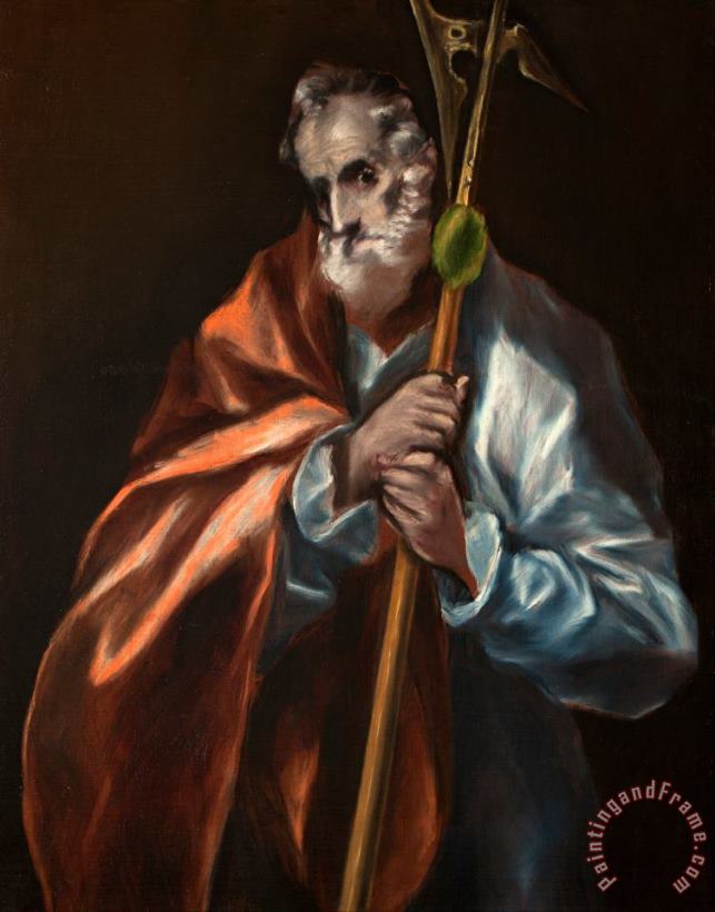 Domenikos Theotokopoulos, El Greco St. Jude Thaddeus Art Painting
