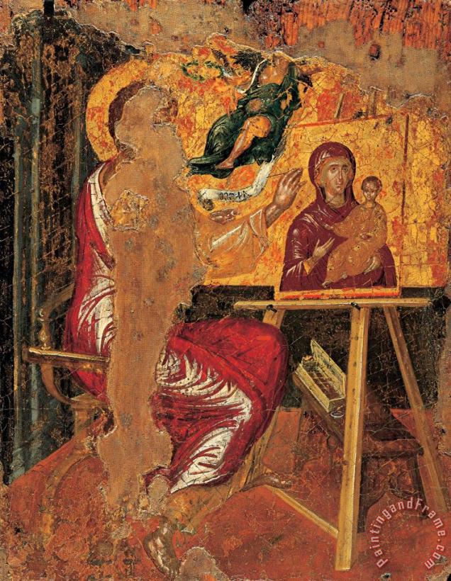 St Luke Painting The Virgin painting - Domenikos Theotokopoulos, El Greco St Luke Painting The Virgin Art Print