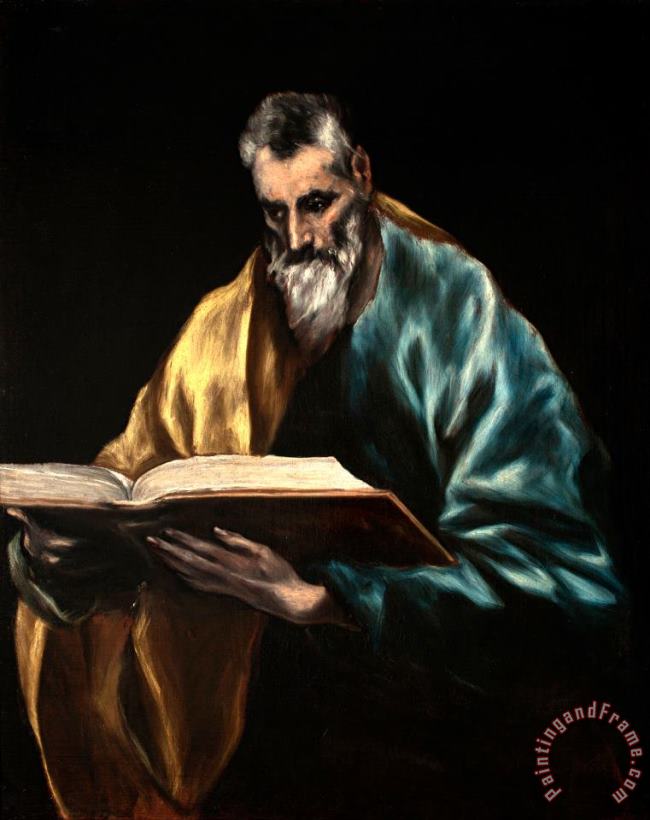 St. Simon painting - Domenikos Theotokopoulos, El Greco St. Simon Art Print